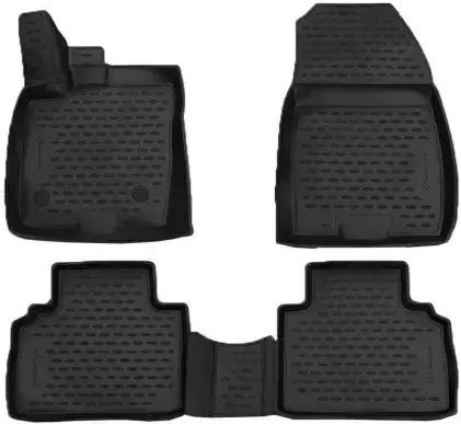 Novline Set Covorașe Față și Spate Tip Tavă 4buc din TPE pentru Ford Curierul Tourneo 12/2014+ Negre
