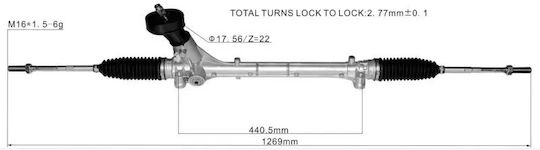 Steering Rack VW Polo IV '17 T-Cross '18 Audi A1 Sportback '19 Seat Ibiza V '18 Arona '17 Skoda Scala 2Q1423061C