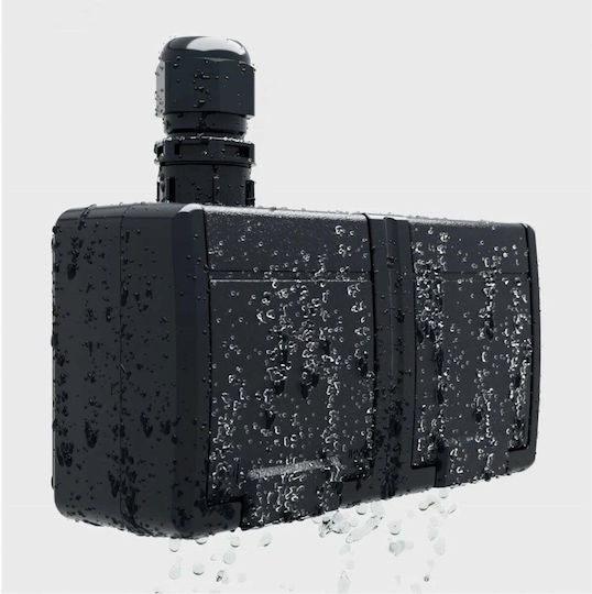 Elektroplast Aquant 2k Επιφανειακός Διπολικός Διακόπτης Ip55 Γκρι 5003-10