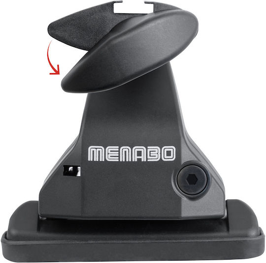 Menabo Komplettes Set Autodachträger Aluminium Omega Plus L 130 cm Silber Kia Sportage SL 5-Türen 2010–2013 2 Stück 9720 Mb+14730 Mb Mp.ki.14730/mb-omgps-7