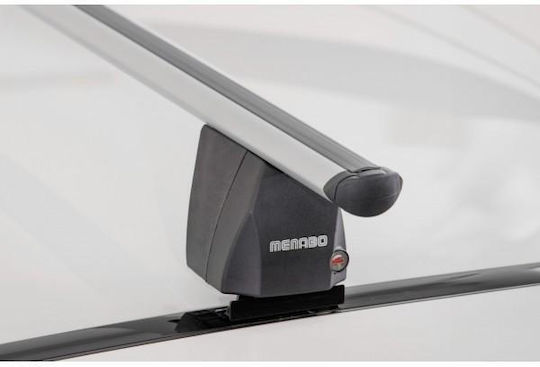Menabo Komplettes Set Autodachträger Aluminium Omega M 112 Cm Silber Toyota Auris Corolla E180 5 Türen 2012>2018-2 Stück 9810 Mb+13460 Mb Mp.to.13460/mb-omga-1