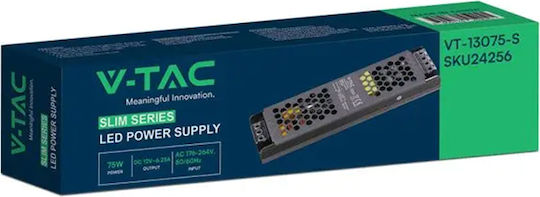V-TAC LED-Netzteil IP20 Leistung 75W mit Ausgang 12V