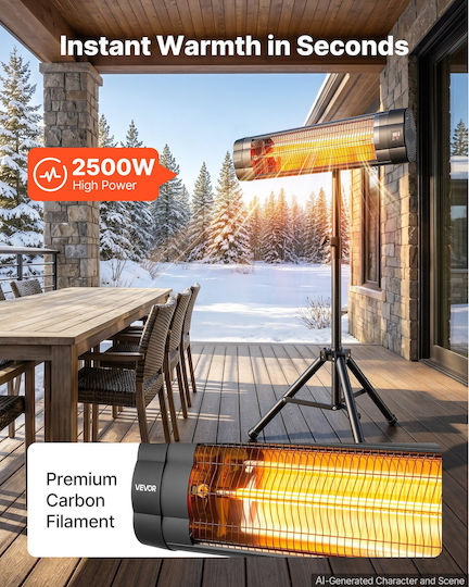 Încălzitor Electric Cu Infraroșu Cu Putere 2.5kW