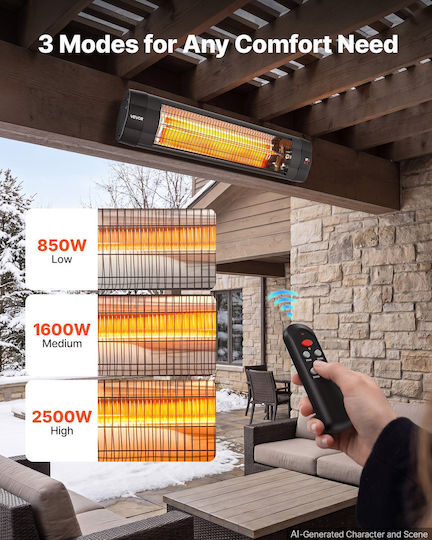 Încălzitor Electric Cu Infraroșu Cu Putere 2.5kW