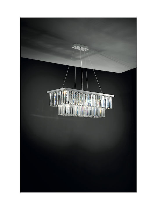 Ondaluce Daiquiri Chandelier Ø80cm with Crystals Transparent Ondaluce Daiquiri Chandelier Ø80cm with Crystals Transparent