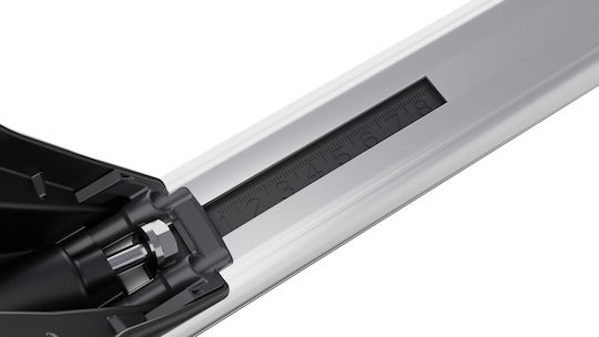 Menabo Komplettes Set Elektrische Dachträger Aluminium Omega L 130 cm Silber Kia Sportage QL 5-Türen 2016–2021-2 Stück 9660 Mb+13470 Mb Mp.ki.13470/mb-omgs-8