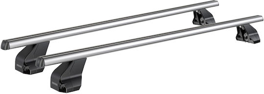 Menabo Komplettes Set Autodachträger aus Aluminium Omega L 130 cm Silber für Toyota Proace City Proace City Verso 2018>-2 Stück 10630 Mb+13470 Mb Mp.to.13470/mb-omgs-22