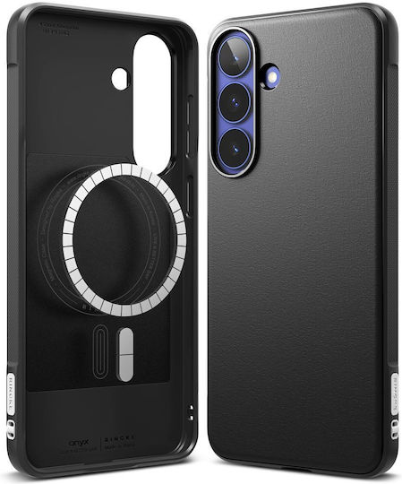 Ringke Magnetischer Umschlag Rückseite aus Silikon Schwarz für Galaxy S26 FE