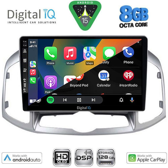 Digital IQ Car Audio System for Chevrolet Captiva 2012-2018 Bluetooth USB Wi-Fi GPS Apple CarPlay Android Auto with 10 Inch Touch Screen DIGITAL IQ BXF 18071 CPAA