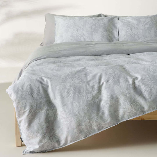 Kentia Duvet Cover Set Solaya Cotton Satin 220x240cm Double With 2 Pillowcases Stylish Solaya 22