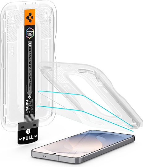 Τζάμι Προστασίας Samsung Galaxy S26 Fe Spigen Glas.tr Ez Fit Pro Ac 2-pack Clear Agl11811