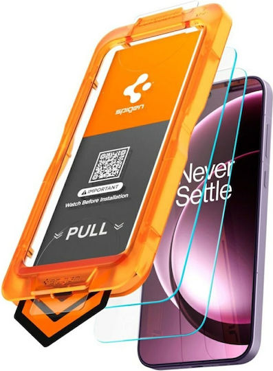 Spigen Alm Glas.tr Slim Ac Gehärtetes Glas 2 Stück OnePlus 15