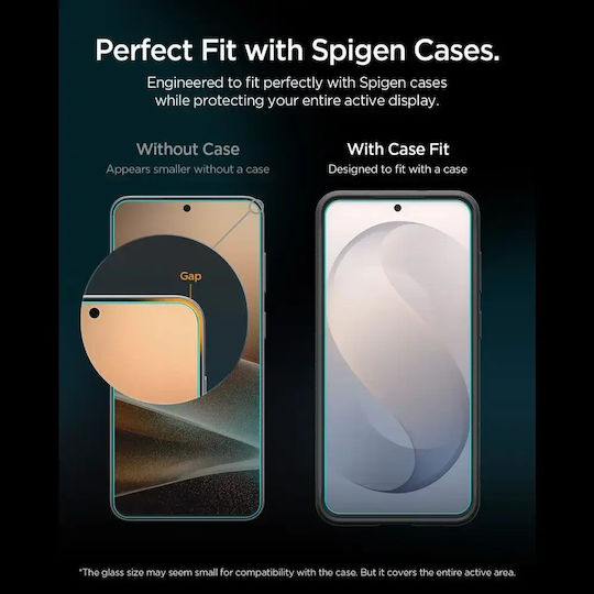 Samsung Galaxy S26 Fe Spigen Glas.tr Ez Fit Pro Ac Hd Clear Agl11996