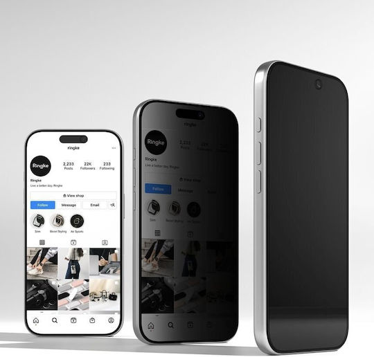 Sticlă de confidențialitate Ringke Easy Slide 2-pack iPhone 18 Pro Privacy 8800380463462