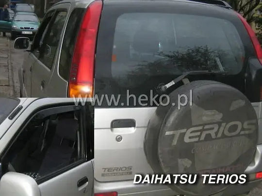 Heko Set of Windbreakers Front Car Dark Fime for Daihatsu Terios I 5D 1998-2005 2pcs