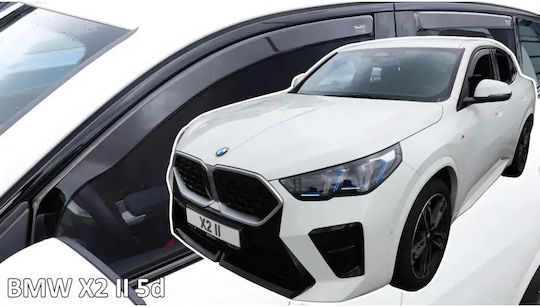 Heko Car Windbreakers Front Dark Fime for BMW X2 2023+ 2 Pieces