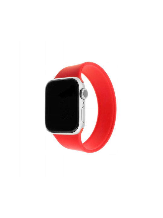 Λουράκι Σιλικόνης Fixed Apple Watch 42 44 45 49mm Μέγεθος S Κόκκινο Λουράκι Σιλικόνης Fixed Apple Watch 42 44 45 49mm Μέγεθος S Κόκκινο
