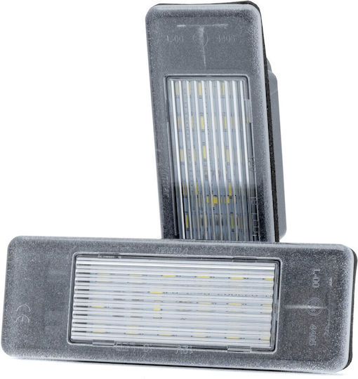 Einparts LED License Plate Lights Peugeot 106 Citroen Berlingo 2 Pieces