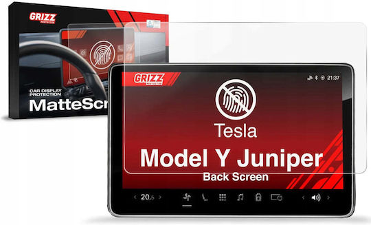 Grizzglass Folie Mată pentru Ecranul Spate Grizzglass Cardisplay Protecție Tesla Model Y Juniper 2024-2025