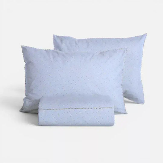 Nef-Nef Homeware Bettbezüge Super-Queen Judith 240x230cm Grau/Blau