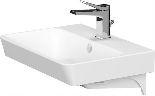 Cersanit Einbau Badezimmerwaschbecken Keramik mit Wasserhahn 50x38cm Weiß Cersanit Einbau Badezimmerwaschbecken Keramik mit Wasserhahn 50x38cm Weiß