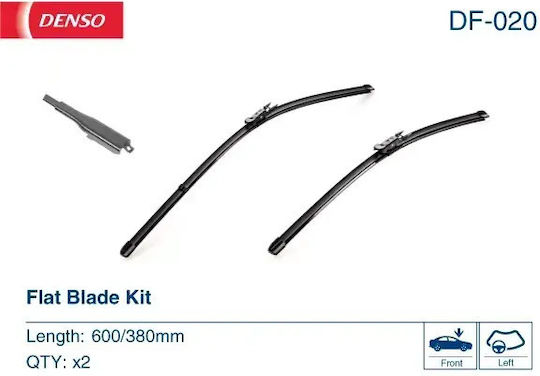 Denso Lamelă Ștergătoare Auto Frontală Fără Articulație Spoiler 600/380mm 2 Bucăți Nissan Qashqai I 02.07-04.14