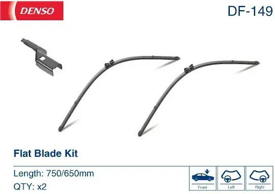 Denso Flat Blade Set Frontal Lamele Ștergătoare Auto 750mm/650mm