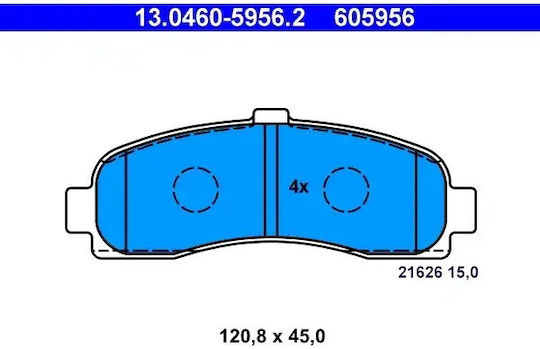 Brake Pads Nissan Micra Ii K11 Ate 13046059562