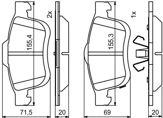 Bosch Disc Brake Pad Set