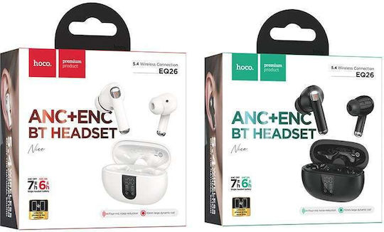 Hoco EQ26 In-ear Bluetooth Handsfree Earphones with Charging Case Black