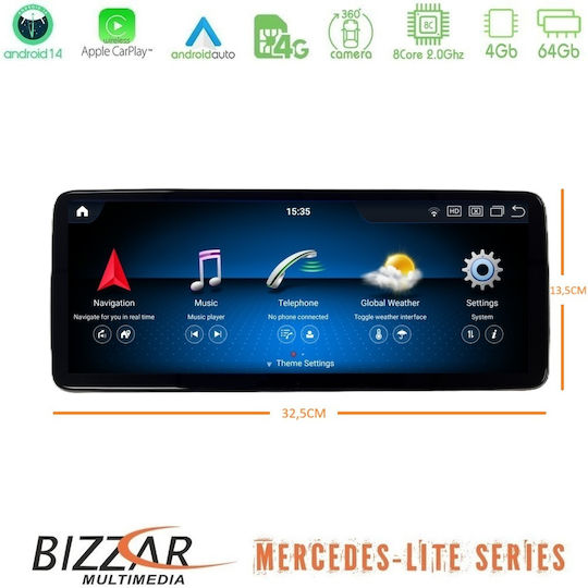 Bizzar Car Audio System for Mercedes-Benz B Class 2015-2018 Bluetooth USB Wi-Fi GPS Apple CarPlay Android Auto with 8 Inch Touch Screen