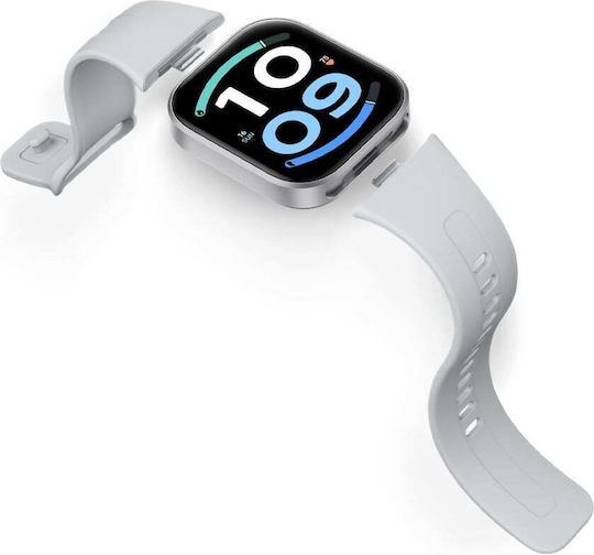 Xiaomi Redmi Watch 6 Active 45mm με Παλμογράφο (Ασημί)
