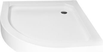 Besco Ημικυκλική Ακρυλική Ντουζιέρα 80x80cm Λευκή Besco Ημικυκλική Ακρυλική Ντουζιέρα 80x80cm Λευκή