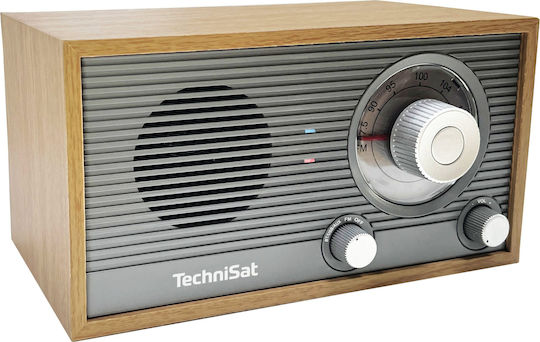 Technisat Classic 205 Retro Tischplatte Radio Elektrisch mit Bluetooth und USB Braun
