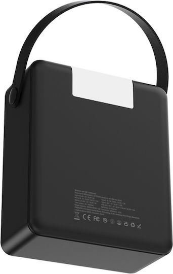 Wozinsky W8-B Външна батерия 100000mAh 30W с 2 USB-A изходни порта и 2 USB-C изходни порта Черна