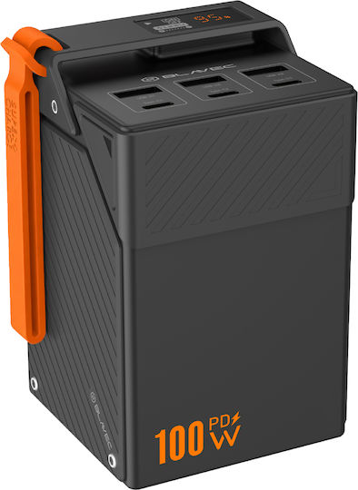 Blavec BJ-50 Tytan Външна батерия 50000mAh 100W с 3 USB-A изходни порта и 3 USB-C изходни порта Черна