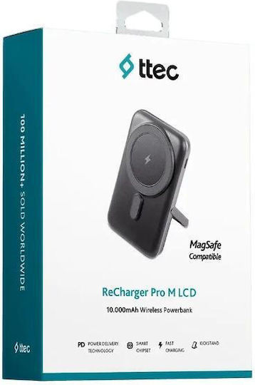 TTEC ReCharger Pro M MagSafe Power Bank 10000mAh 20W Power Delivery Black