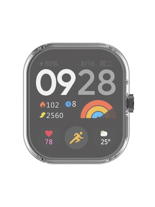 Електроплатирана силиконова калъфка в прозрачен цвят за Xiaomi Redmi Watch 4