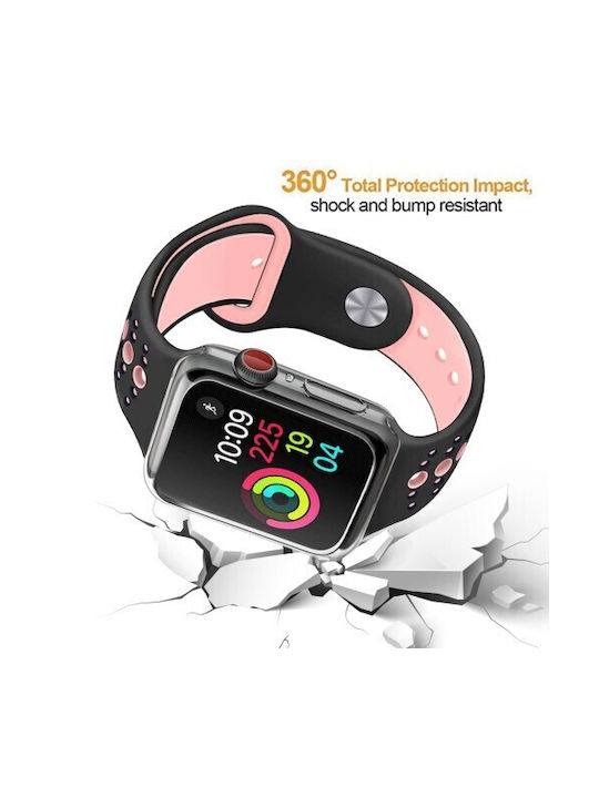 TPU Silicone Full Coverage Case for Apple Watch Series 4 5 6 44mm SE 44mm SE 2022 44mm Transparent