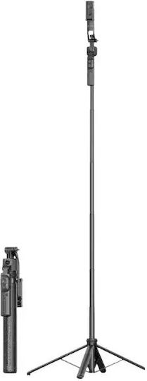 Devia ES086 C17 AI Face Tracking Selfie Stick Cell Phone Tripod Bluetooth Black