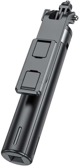 Hoco K21 Selfie Stick Τρίποδο Κινητού Bluetooth Μαύρο