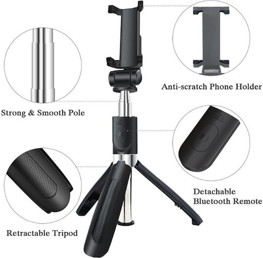 Techsuit L01 Handy-Stative Bluetooth Schwarzes