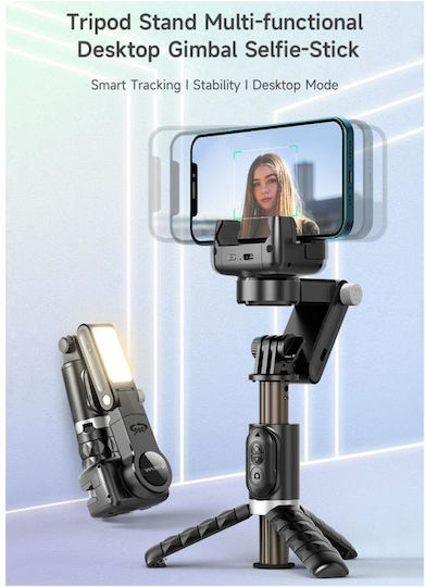 Devia Life Creation Q18 Selfie Stick Cell Phone Tripod Bluetooth Black