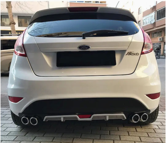 Rear Bumper Diffuser Universal Silver Black
