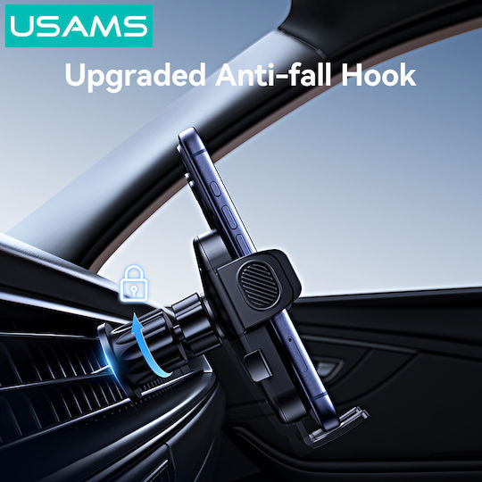 Usams microUSB Mini Ventilator Suport Auto Pentru Telefon Mobil Cu Suprafață Antiderapantă Verde