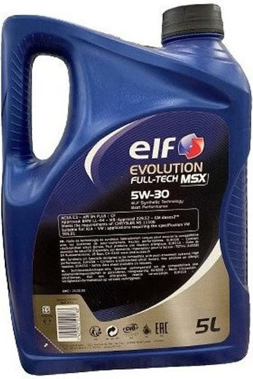 Elf Evolut FT MSX Synthetic Car Oil 5W-30 5lt