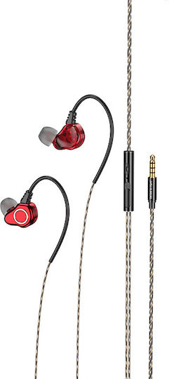 Borofone ZES125840 În ureche Handsfree cu Mufă 3.5mm Roșu