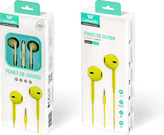Lw-e48 In-Ear Freisprecheinrichtung Kopfhörer mit Stecker 3.5mm Gelb