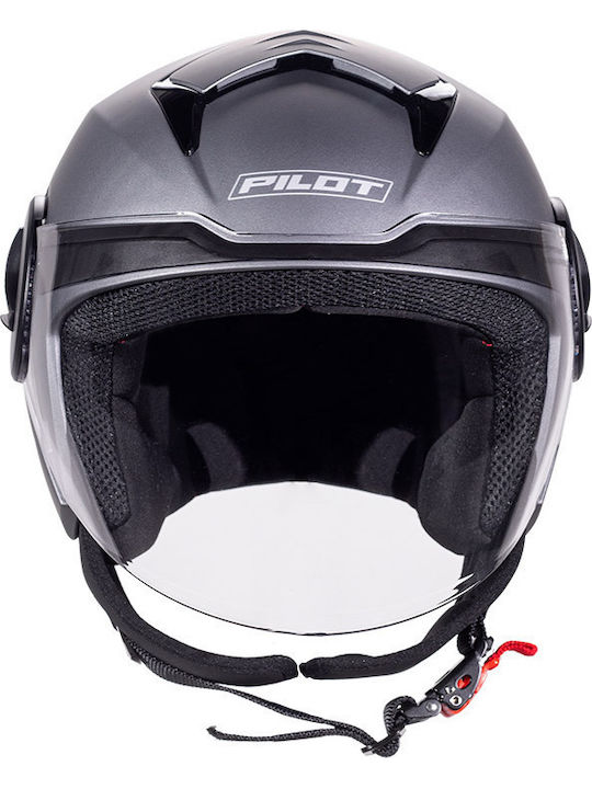 Pilot Arrow Titamium Matt Cască Moto Jet ECE 22.06 1200gr