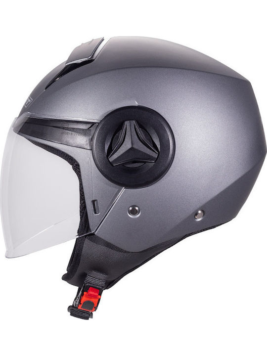 Pilot Arrow Titamium Matt Cască Moto Jet ECE 22.06 1200gr